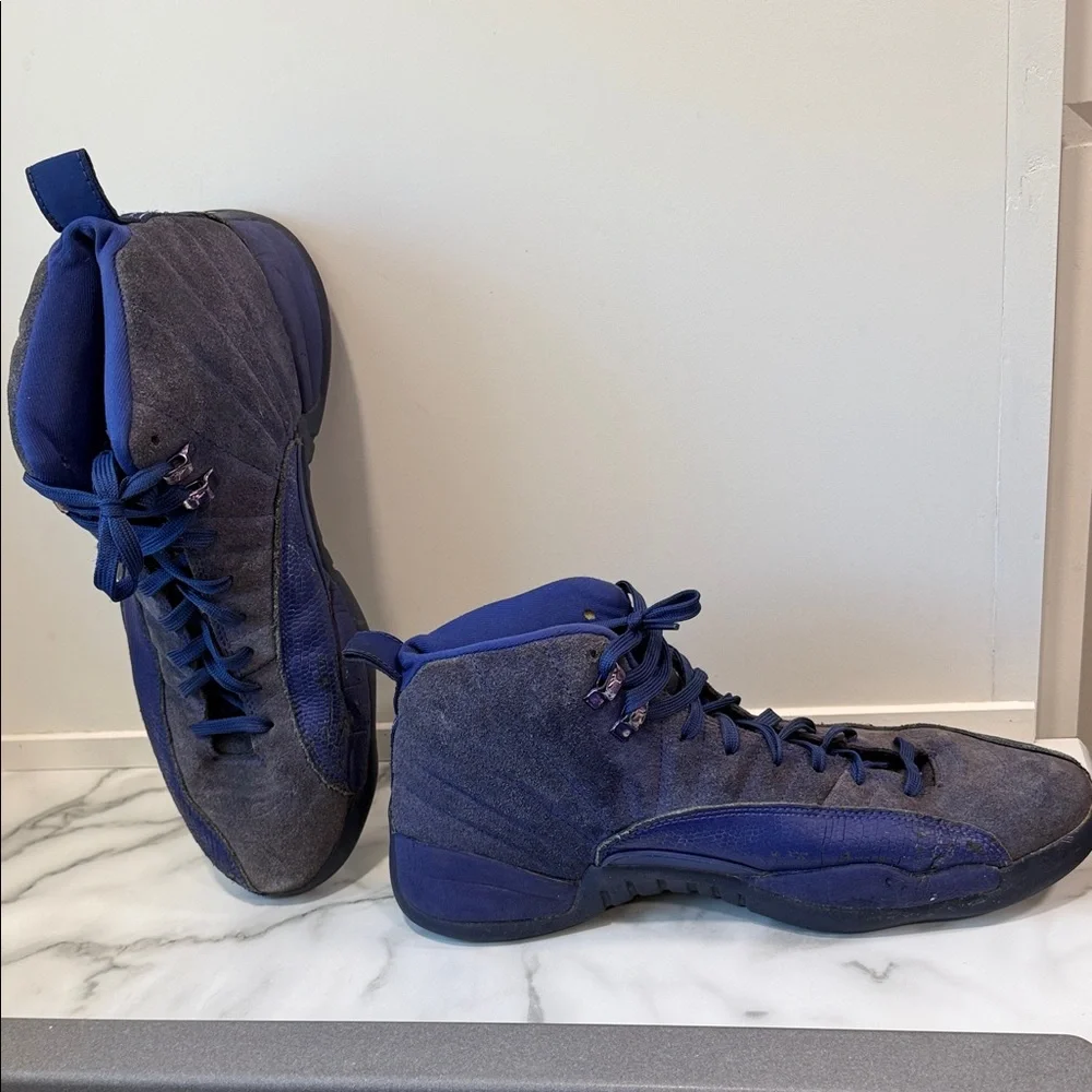Air Jordan 12 Retro Deep Royal Blue men’s size 12 2016 see description for wear